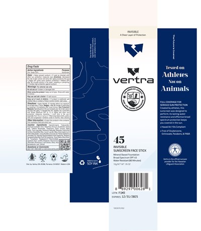Invisible Face Stick 45 Lifeguard (Vertra La Lifeguard Association Face  Invisible Stick)